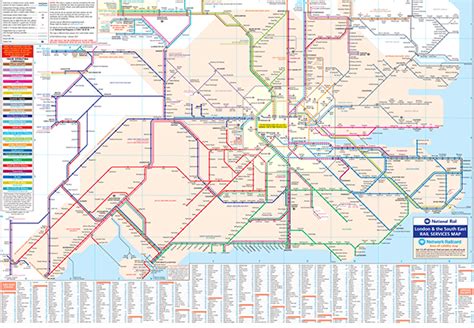 Rail Map For South East England