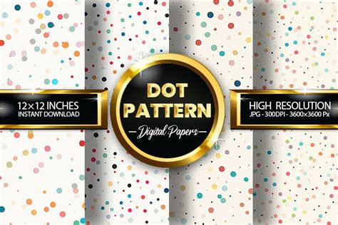 Dot Pattern Digital Papers - 04 Variations (2993943)