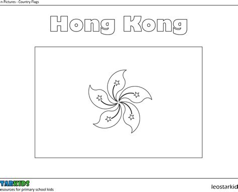 Colouring In -Hong Kong-flag - LEOSTARKIDS