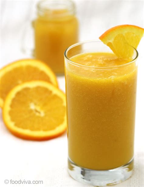 Orange Juice Smoothie Recipe - With Mango and Banana