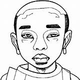 African American Teen Boy Coloring Page · Creative Fabrica sketch template