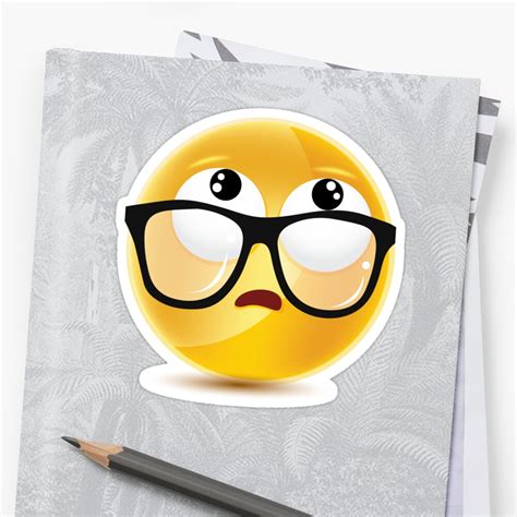 "Emoji nerd" Sticker by Josipa6 | Redbubble