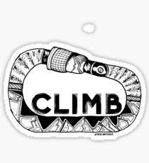 Rock Climbing Stickers | Redbubble