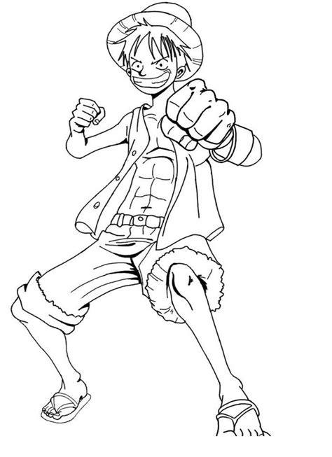 One piece coloring pages luffy 104758-One piece luffy coloring pages