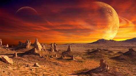 Download Cinematic Mars Landscape view from the land hd 4k image ...