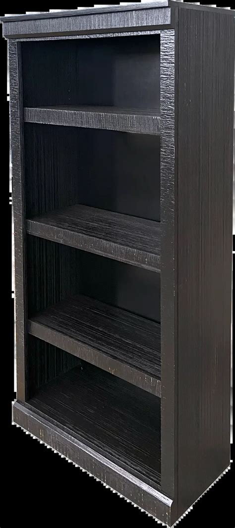 Delta 60 Inch Rustic Black Bookcase | RC Willey