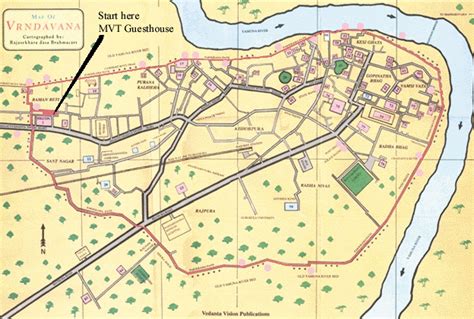 Radha Krishna Land: Vrindavana Parikrama Map