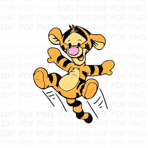 Baby_tigger_bouncing_winnie_the_pooh Svg Dxf Eps Pdf Png, Cricut ...