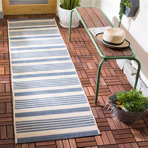 Safavieh Courtyard Caroline Striped Indoor/Outdoor Area Rug or Runner - Walmart.com