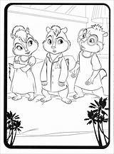 Alvin And The Chipmunks Chipettes Coloring Pages sketch template