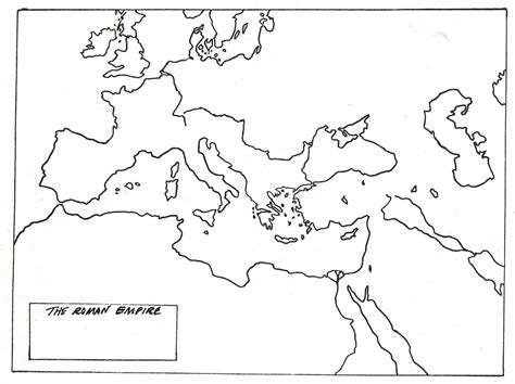 Blank map of ancient Rome - Blank map of Rome (Lazio - Italy)