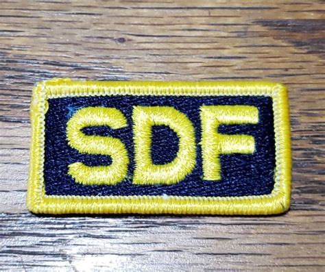 SDF Patch ARMY Military Security unit team Gold/Blue Class A uniform Oregon #D11 | eBay