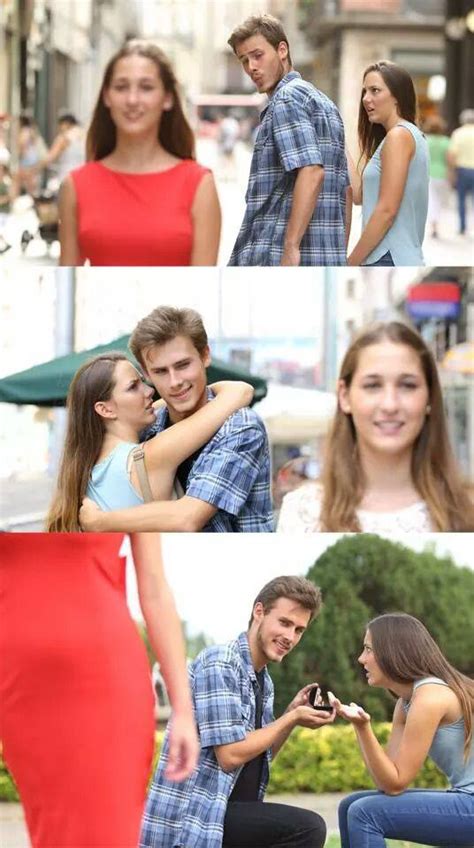 Distracted Boyfriend Meme Template