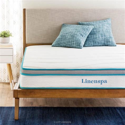 Linenspa 8 in. California King Memory Foam and Innerspring Hybrid Mattress-LS08CKMFSP - The Home ...