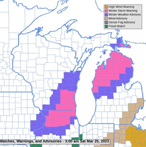 Winter Storm Warning for 22 Michigan counties: Timeline and half-foot ...