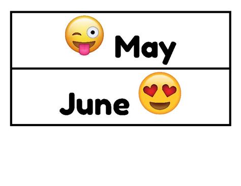 Emoji Themed Calendar Set - Classful