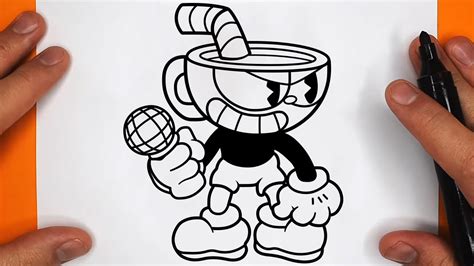 How To Draw Indie Cross Cuphead From Fnf Mod Friday Night Funkin | Images and Photos finder