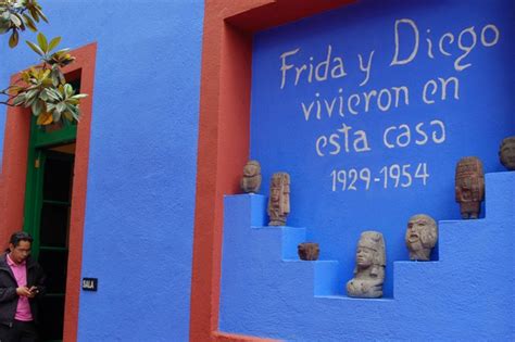 The Blue House of Frida Kahlo in Coyoacán, México City