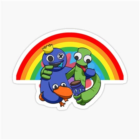 "Rainbow Friends" Sticker for Sale by MarvinDaxham | Redbubble