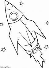 Rocket Coloring Pages  ColoringAll sketch template