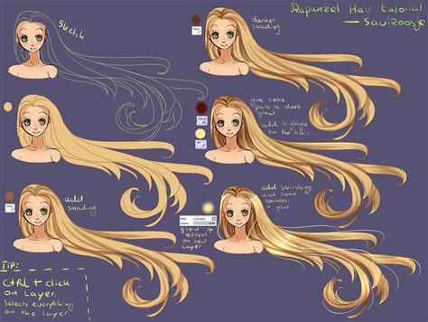 Step by Step - Rapunzel hair TUTORIAL by Saviroosje on DeviantArt