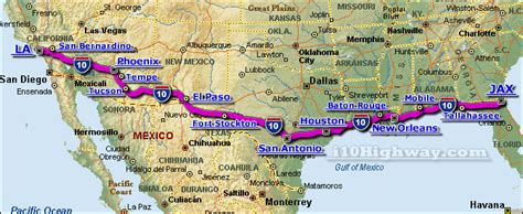 route I-10 from Florida to California | California travel road trips, Rv road trip, Road trip map