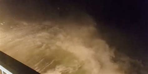 Cruise ship video shows a terrifying storm at night in Baltic Sea ...