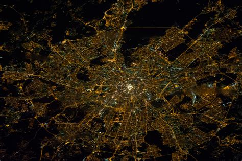Russia - Moscow by night (satellite) • Map • PopulationData.net