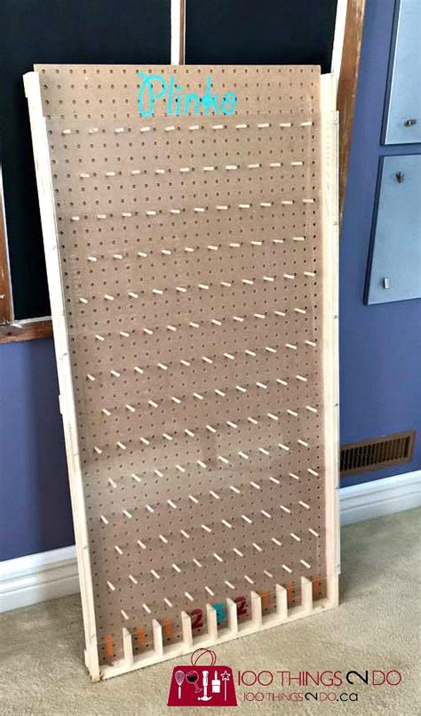 How to Make a Plinko Board | Board games diy, Diy yard games, Plinko board