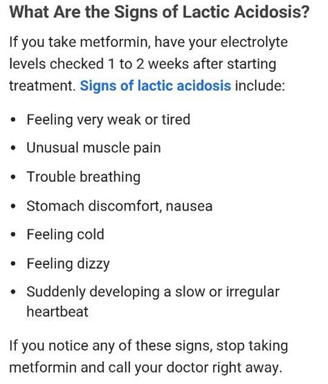 Lactic acidosis | Pharmacology nursing, Feeling dizzy, Metformin