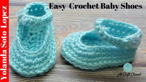 Learn to Crochet Baby Shoes / Crochet tutorial - YouTube