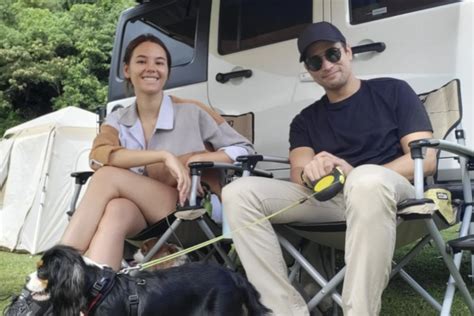 LOOK: Catriona Gray, Sam Milby go camping together in Laguna | Inquirer Entertainment