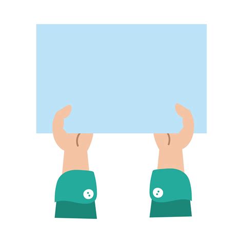 hands holding protest sign flat style icon 1889419 Vector Art at Vecteezy