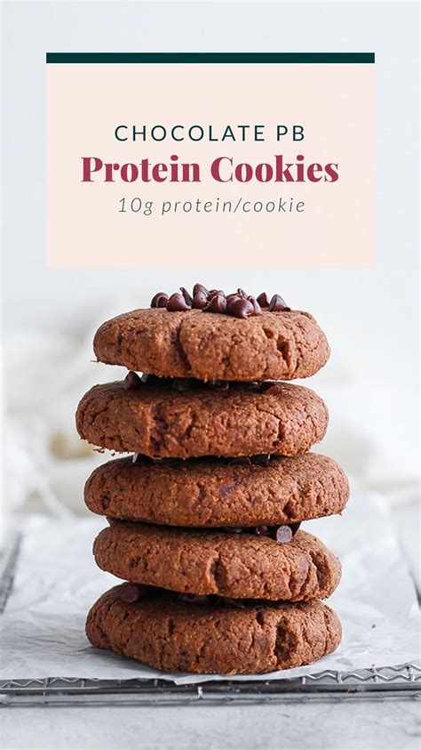 Chocolate Peanut Butter Protein Cookies - Fit Foodie Finds