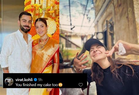 "You finished my cake too" - Virat Kohli's cheeky comment on Anushka ...