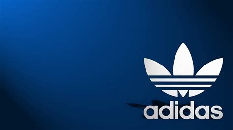 Adidas Logo Blue Background HD Wallpaper - WallpaperFX