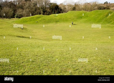 Roman amphitheatre, Cirencester, Gloucestershire, England, UK Stock ...