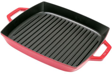 Staub grill pan 33 cm rectangular, red | Advantageously shopping at ...