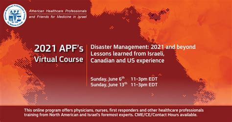 Disaster Management Online Course - American Physicians and Friends