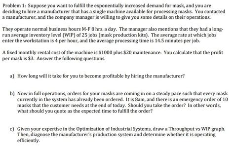 Can someone help me solve this Optimization of | Chegg.com