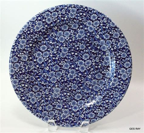 Churchill England China Calico Blue and White Flowers Pattern Dinner Plate | Plates, Blue white ...