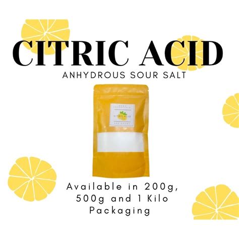 Citric Acid Anhydrous Sour Salt Kettle Cleaner Descaling Descale Scale Cleaner Filter or ...