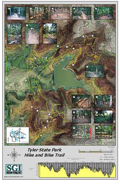 Tyler State Park Trail Map