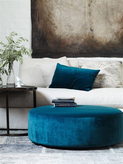 Round Velvet Ottoman - Ideas on Foter