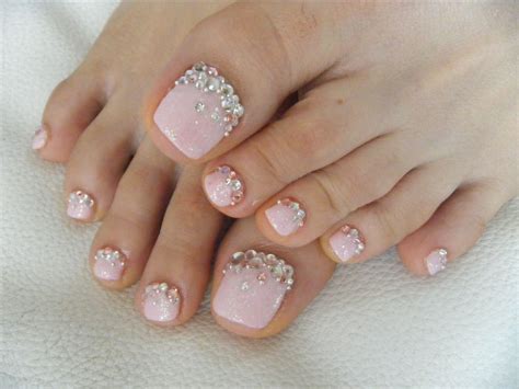 Toenail Designs | Uñas de gel para pies, Uñas con piedras, Manicura de uñas