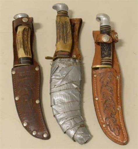 Sold Price: Lot Of 3 Vintage Hunting Knives - January 6, 0120 10:00 AM CST