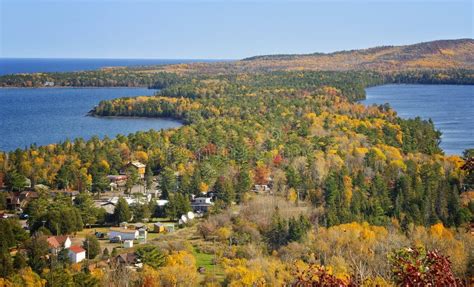 Autumn, Copper Harbor, Michigan Stock Image - Image of north, northern ...