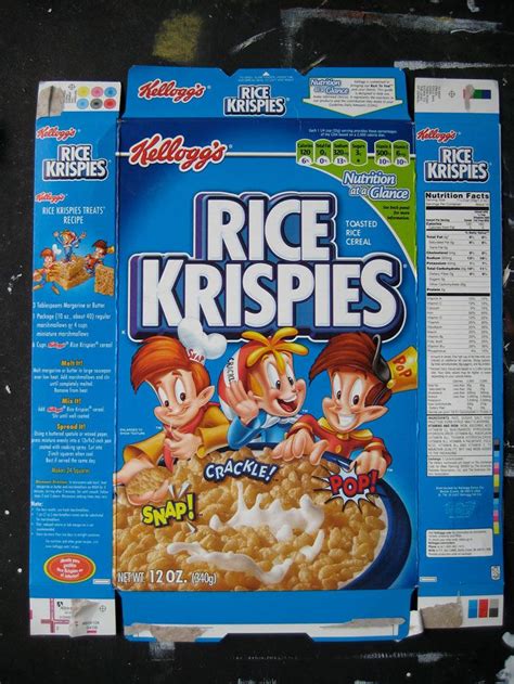 cereal boxes images | cereal1 Rice Krispies Cereal Box, Kelloggs Rice ...