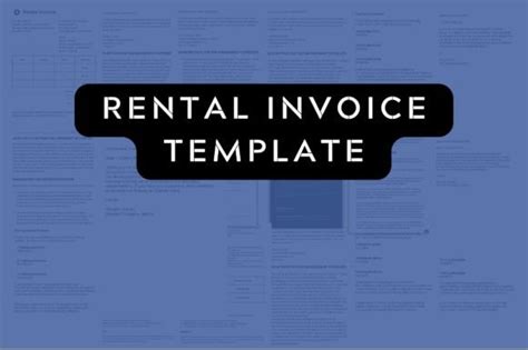 Rental Invoice Template for Realtors Graphic by Realtor Templates · Creative Fabrica
