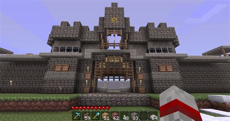 Castle Wall and Gate Minecraft Map